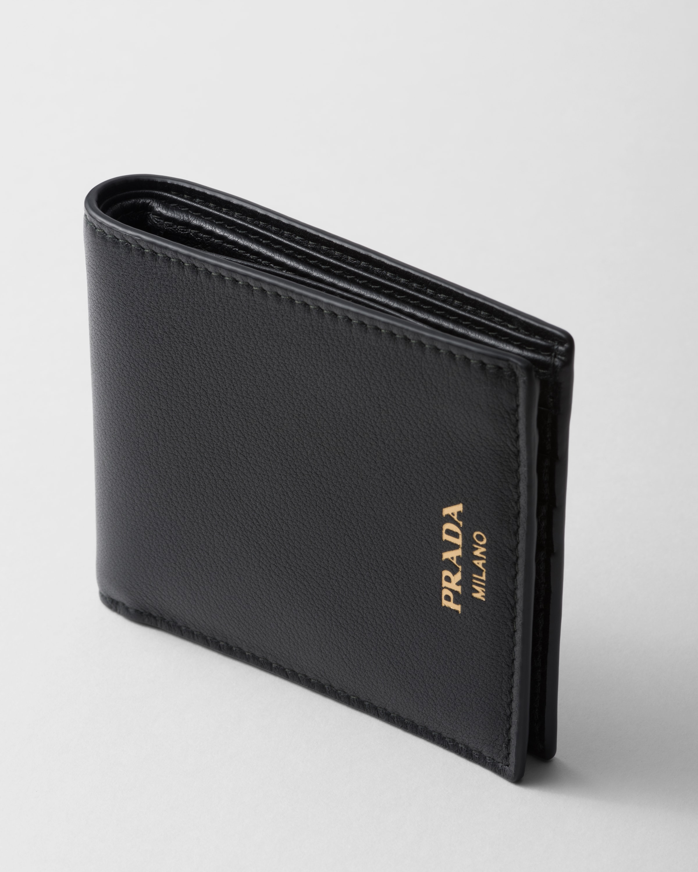 Black Leather Wallet PRADA