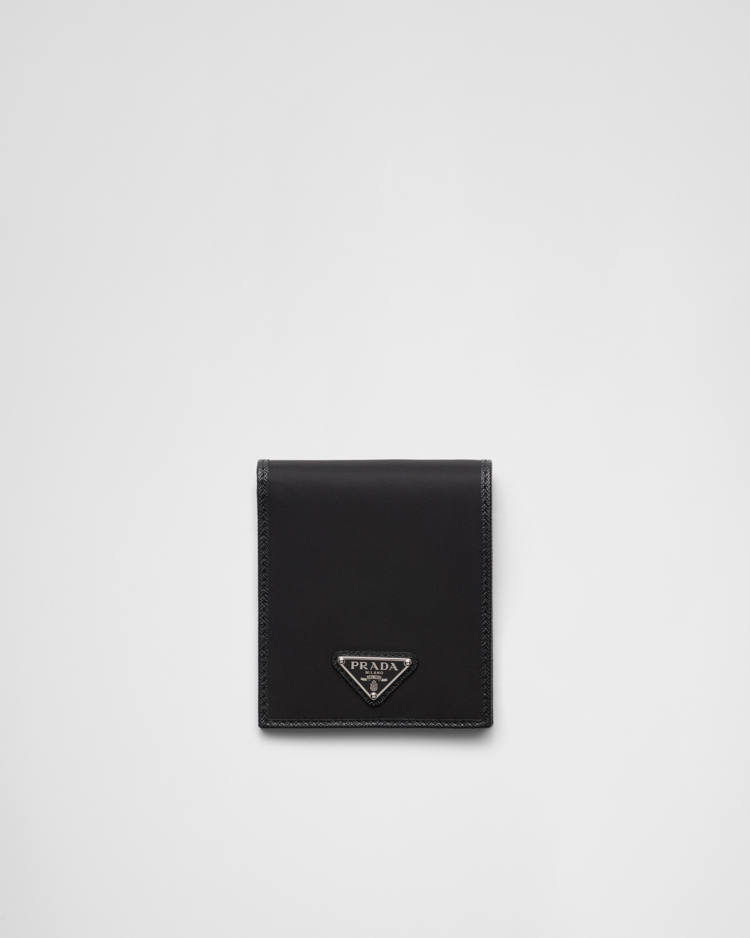 Prada Re-nylon Wallet In Black