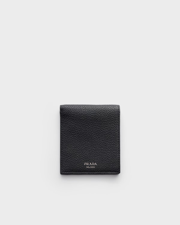 Leather wallet - Black Leather wallet - Black