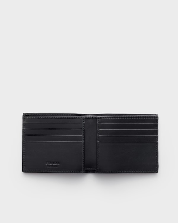 Leather wallet - Black Leather wallet - Black