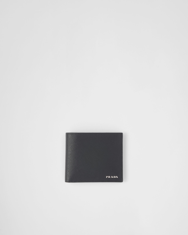 Black Saffiano leather wallet | PRADA