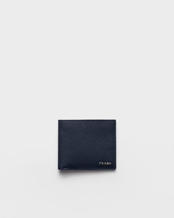 Portefeuille en cuir - Bleu Baltique/Gris Marbre Portefeuille en cuir - Bleu Baltique/Gris Marbre