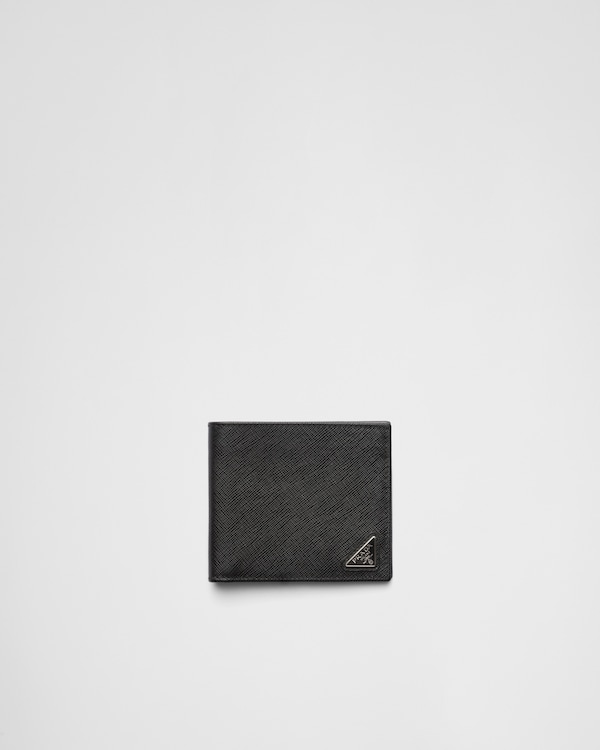 Black Saffiano leather wallet | PRADA