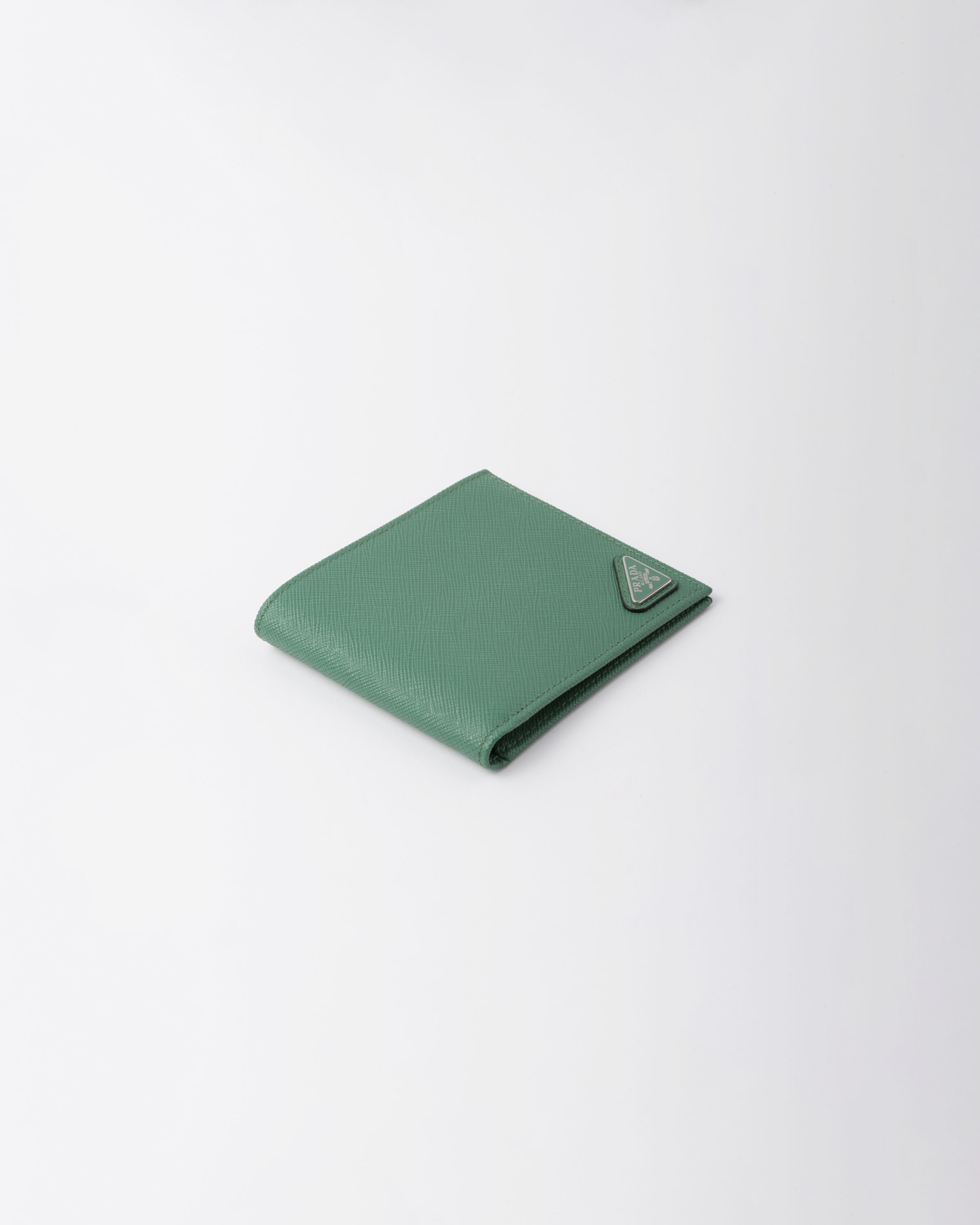 Prada wallet best sale green