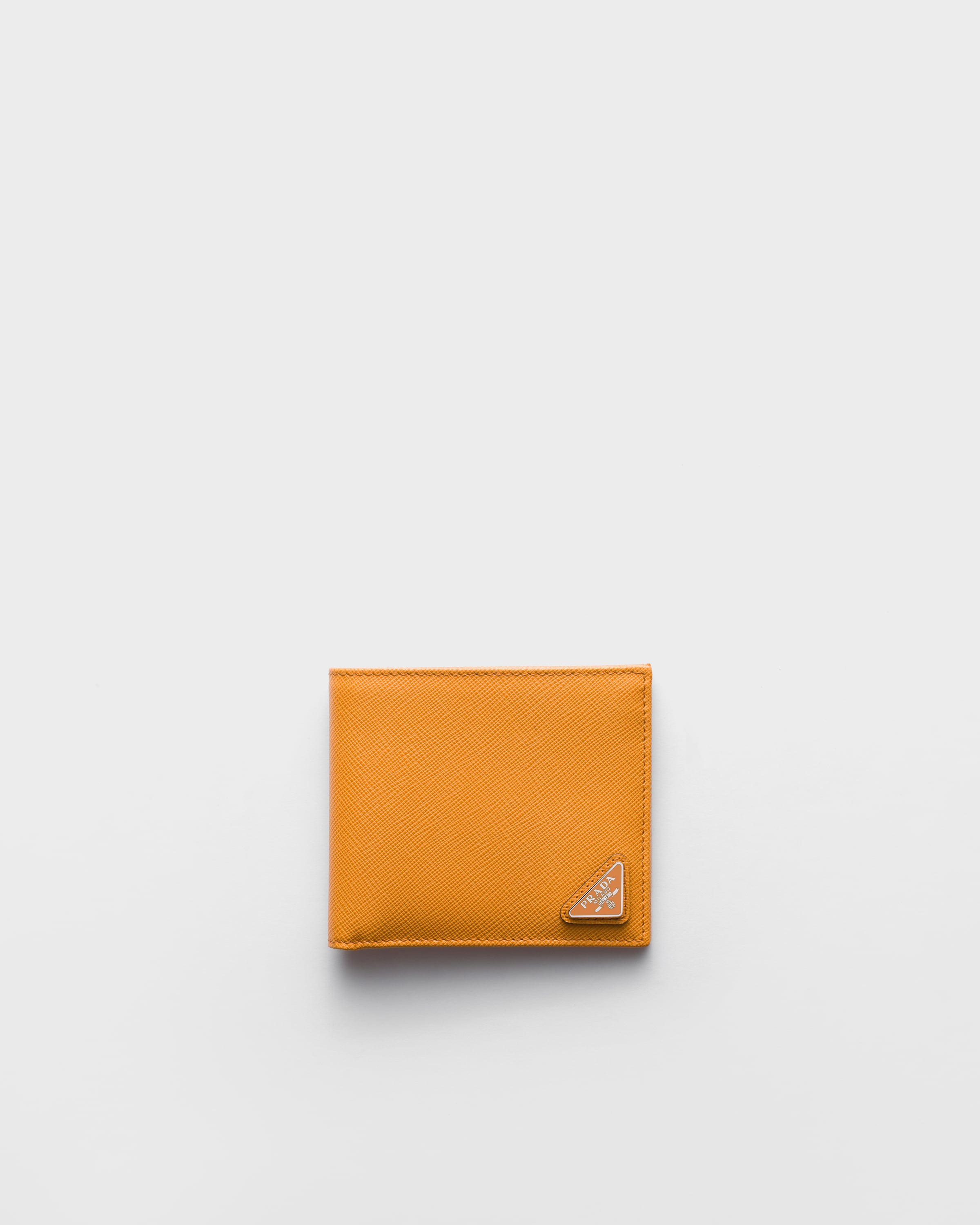 PRADAウォレット Forest Green Leather wallet with coin purse | PRADA - United States