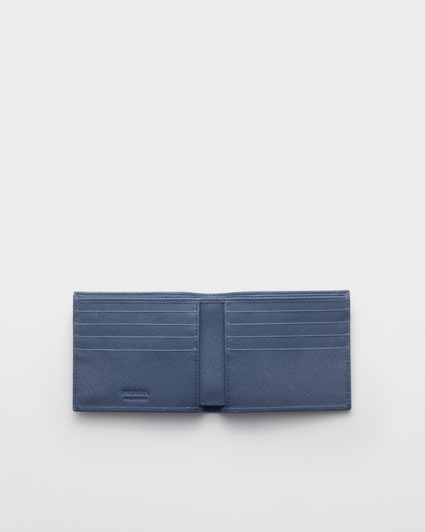 Saffiano Leather Wallet - Aviation Blue Saffiano Leather Wallet - Aviation Blue