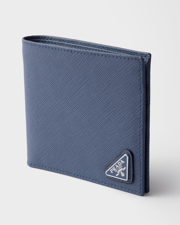 Saffiano Leather Wallet - Aviation Blue Saffiano Leather Wallet - Aviation Blue