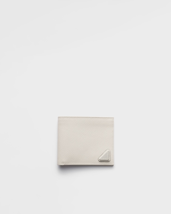 Saffiano Leather Wallet - Chalk White Saffiano Leather Wallet - Chalk White