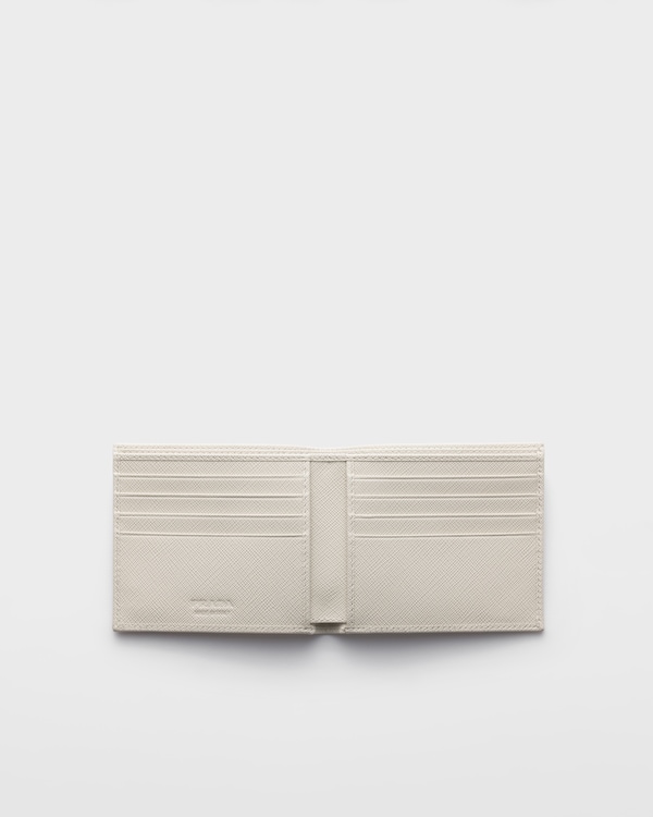 Saffiano Leather Wallet - Chalk White Saffiano Leather Wallet - Chalk White