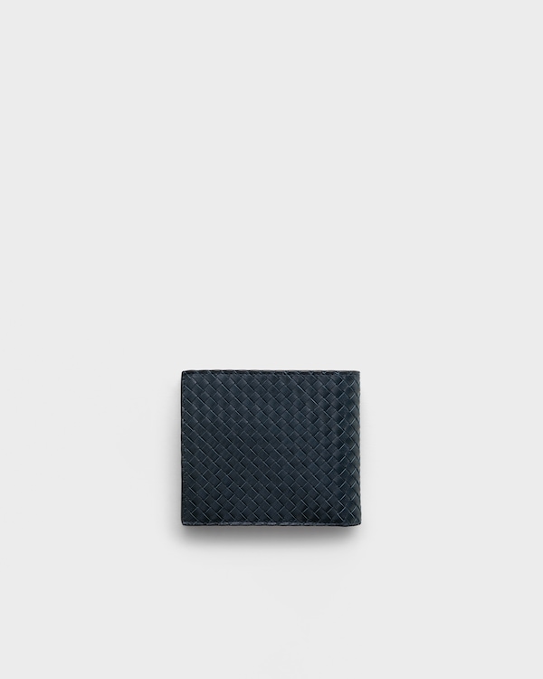 Leather wallet with coin compartment - Baltic Blue Leather wallet with coin compartment - Baltic Blue