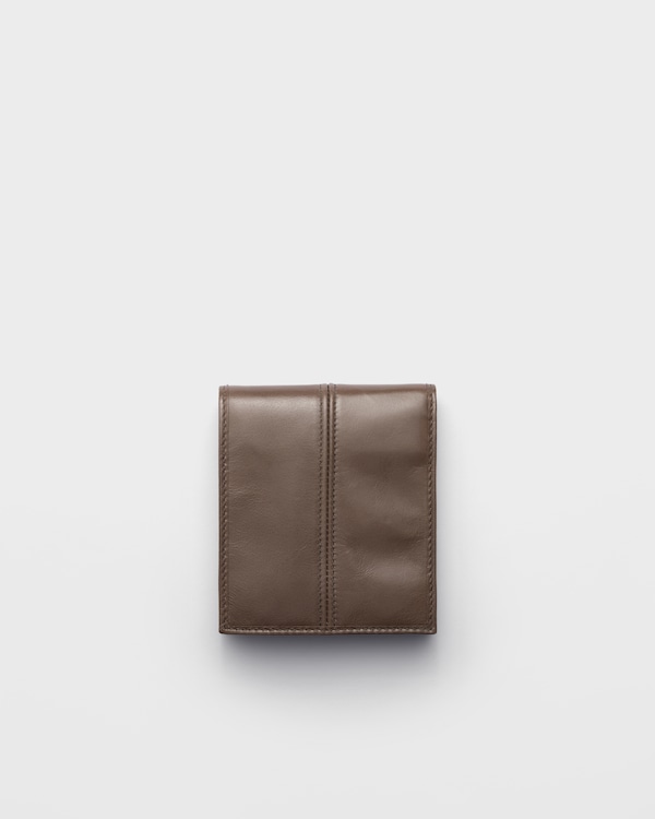 Leather wallet with coin purse - Clay Grey Leather wallet with coin purse - Clay Grey