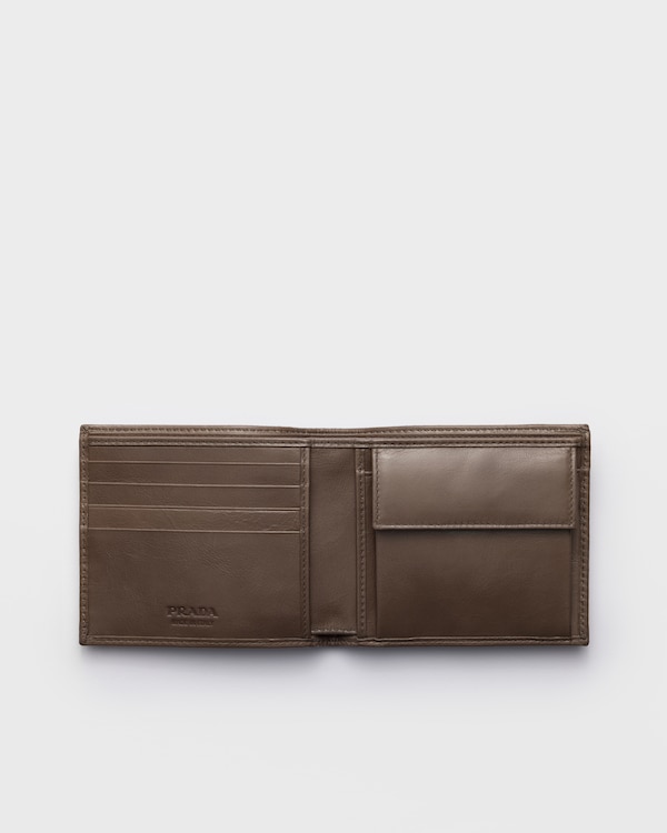Leather wallet with coin purse - Clay Grey Leather wallet with coin purse - Clay Grey