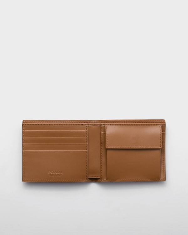 Portafoglio in pelle con portamonete - Cognac Portafoglio in pelle con portamonete - Cognac