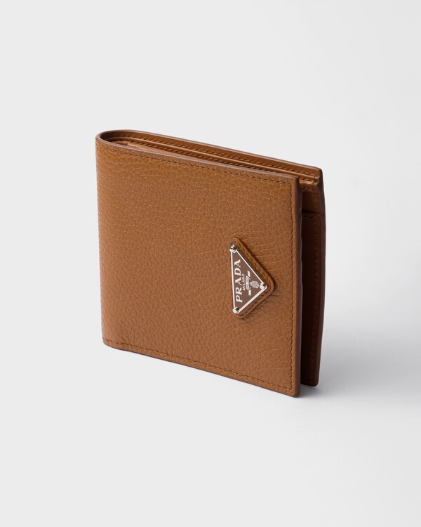 Portafoglio in pelle con portamonete - Cognac Portafoglio in pelle con portamonete - Cognac