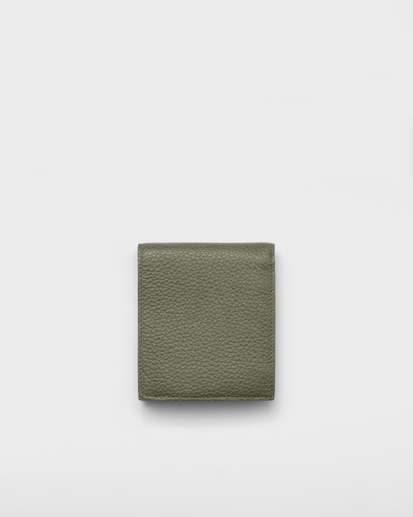 Leather wallet with coin purse - Loden Green Leather wallet with coin purse - Loden Green