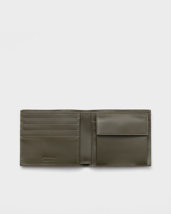 Leather wallet with coin purse - Loden Green Leather wallet with coin purse - Loden Green