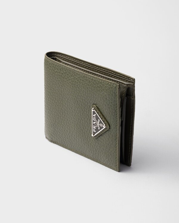 Leather wallet with coin purse - Loden Green Leather wallet with coin purse - Loden Green