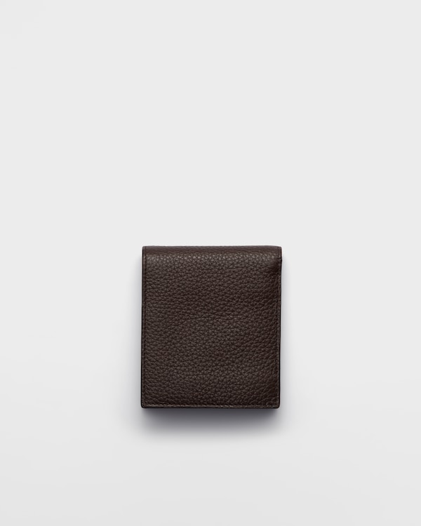 コインパース付きレザーウォレット - コーヒー/マーブル コインパース付きレザーウォレット - コーヒー/マーブル