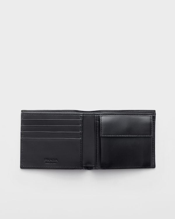 レザー 財布 - ブラック レザー 財布 - ブラック