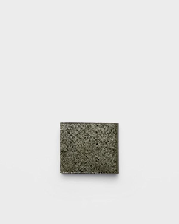 Saffiano leather wallet with coin purse Saffiano leather wallet with coin purse