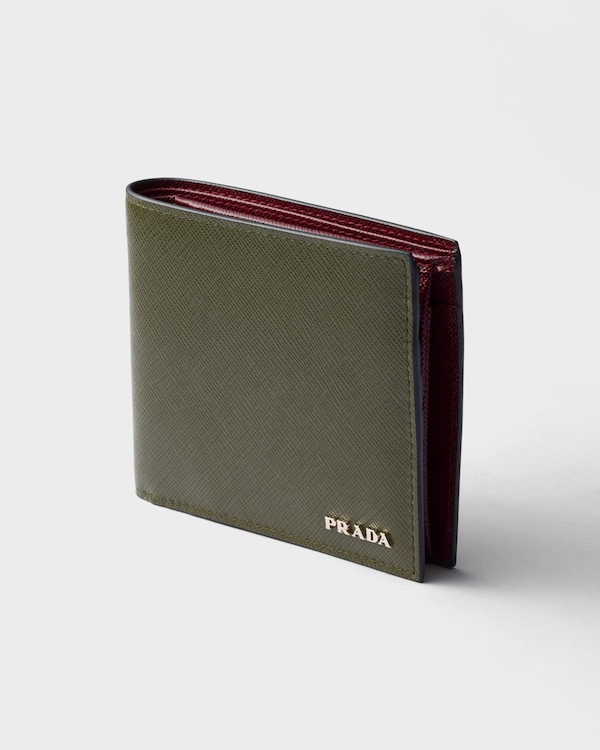 Saffiano leather wallet with coin purse Saffiano leather wallet with coin purse