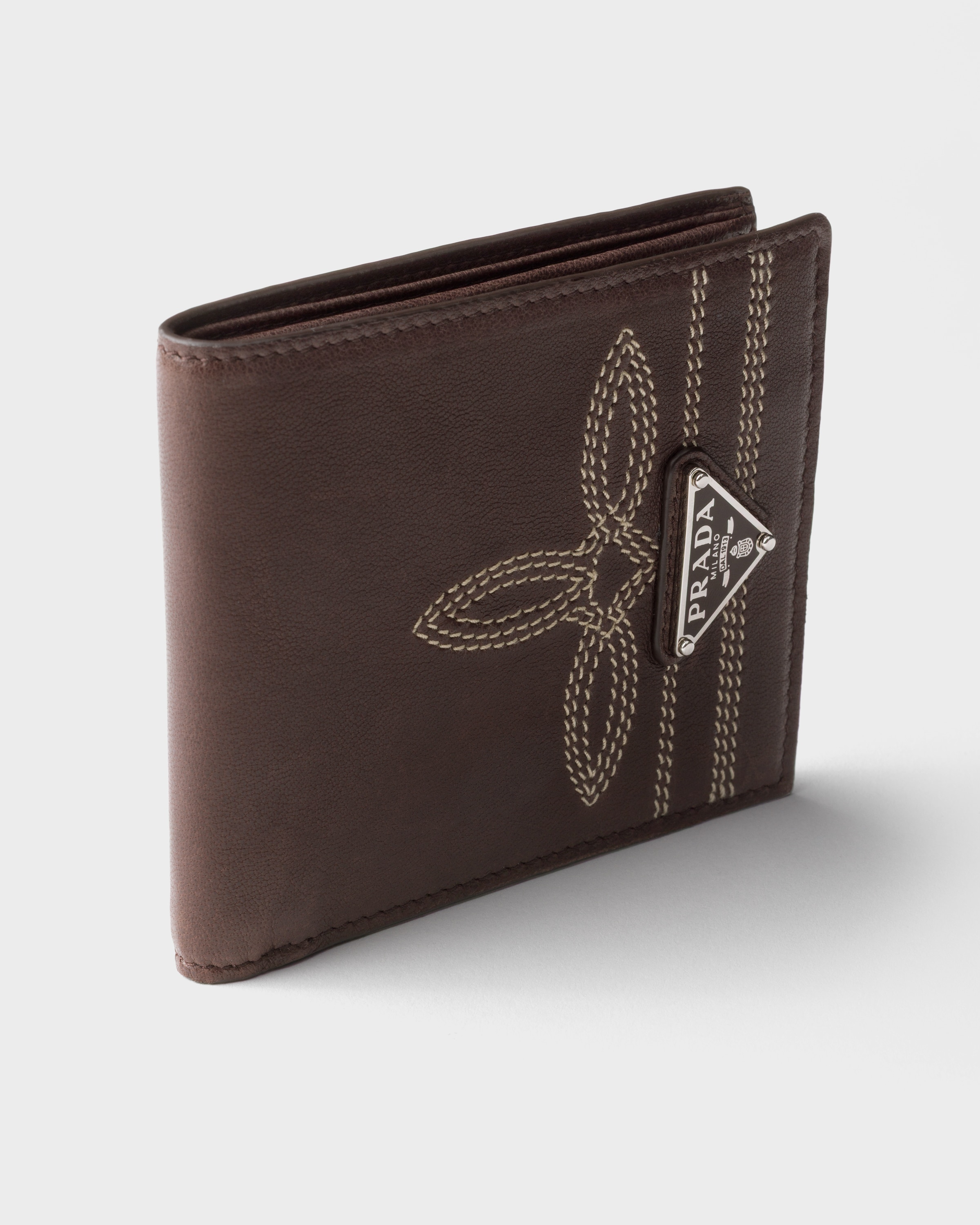 シエナブラウン ナッパレザー 財布 | PRADA