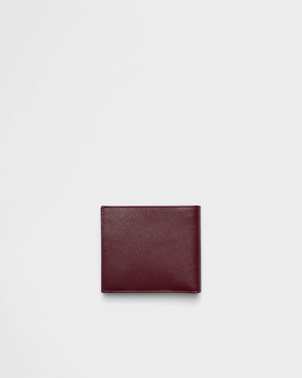 Portafoglio in Saffiano con portamonete Portafoglio in Saffiano con portamonete