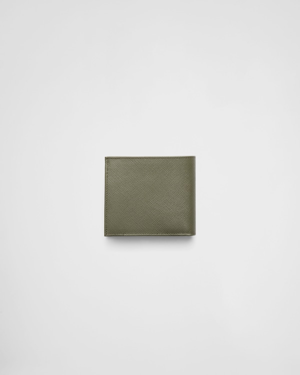 Saffiano Leather Wallet with coin purse - Loden Green Saffiano Leather Wallet with coin purse - Loden Green