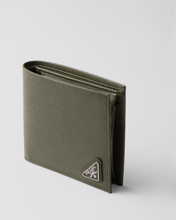 Saffiano Leather Wallet with coin purse - Loden Green Saffiano Leather Wallet with coin purse - Loden Green