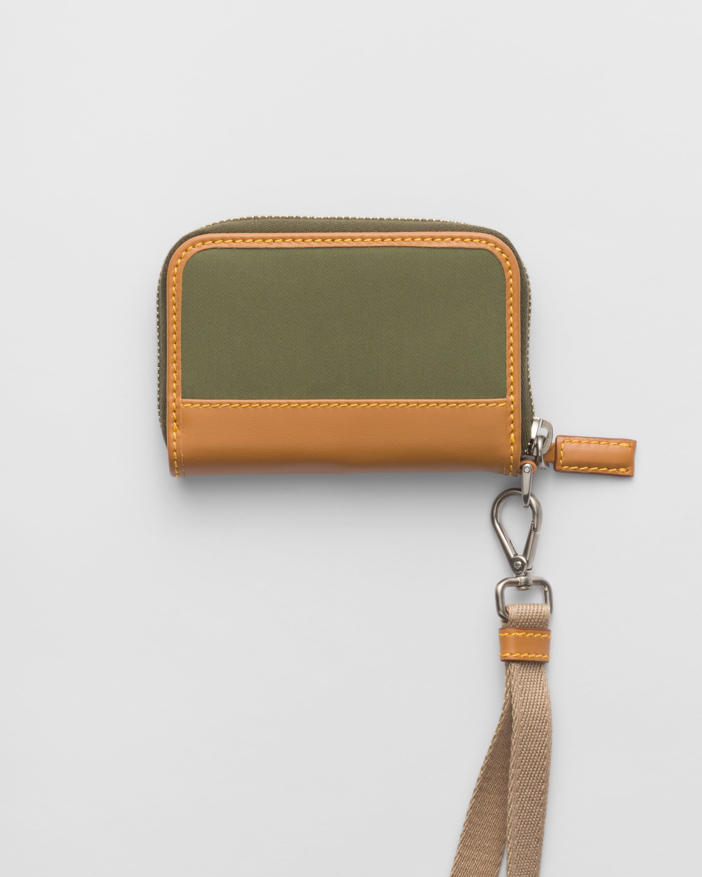 Military caramel Re nylon Coin Purse PRADA