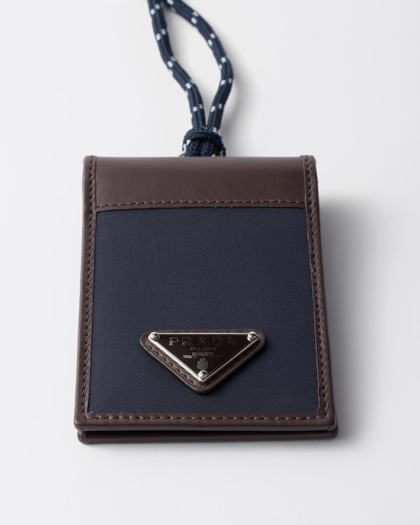 Prada Speedrock Re-Nylon and leather card holder with strap Prada Speedrock Re-Nylon and leather card holder with strap