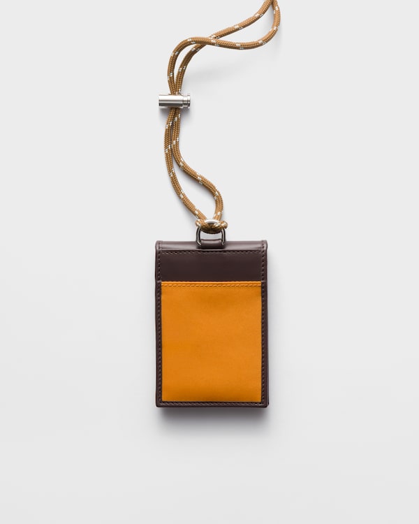 Prada Speedrock Re-Nylon and leather card holder with strap Prada Speedrock Re-Nylon and leather card holder with strap