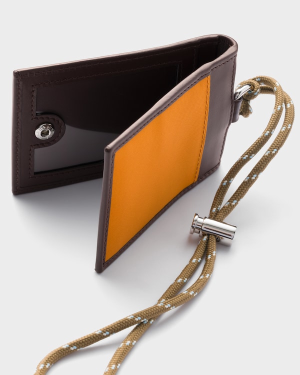 Prada Speedrock Re-Nylon and leather card holder with strap Prada Speedrock Re-Nylon and leather card holder with strap