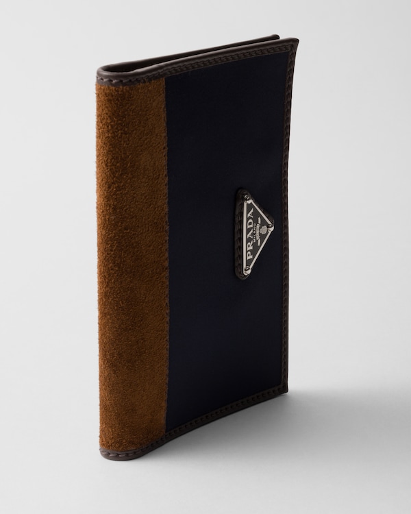 리나일론 및 가죽 여권 지갑 리나일론 및 가죽 여권 지갑