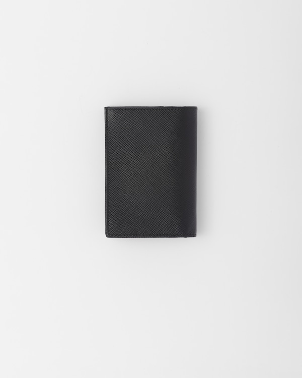 Petit portefeuille en cuir Saffiano Petit portefeuille en cuir Saffiano