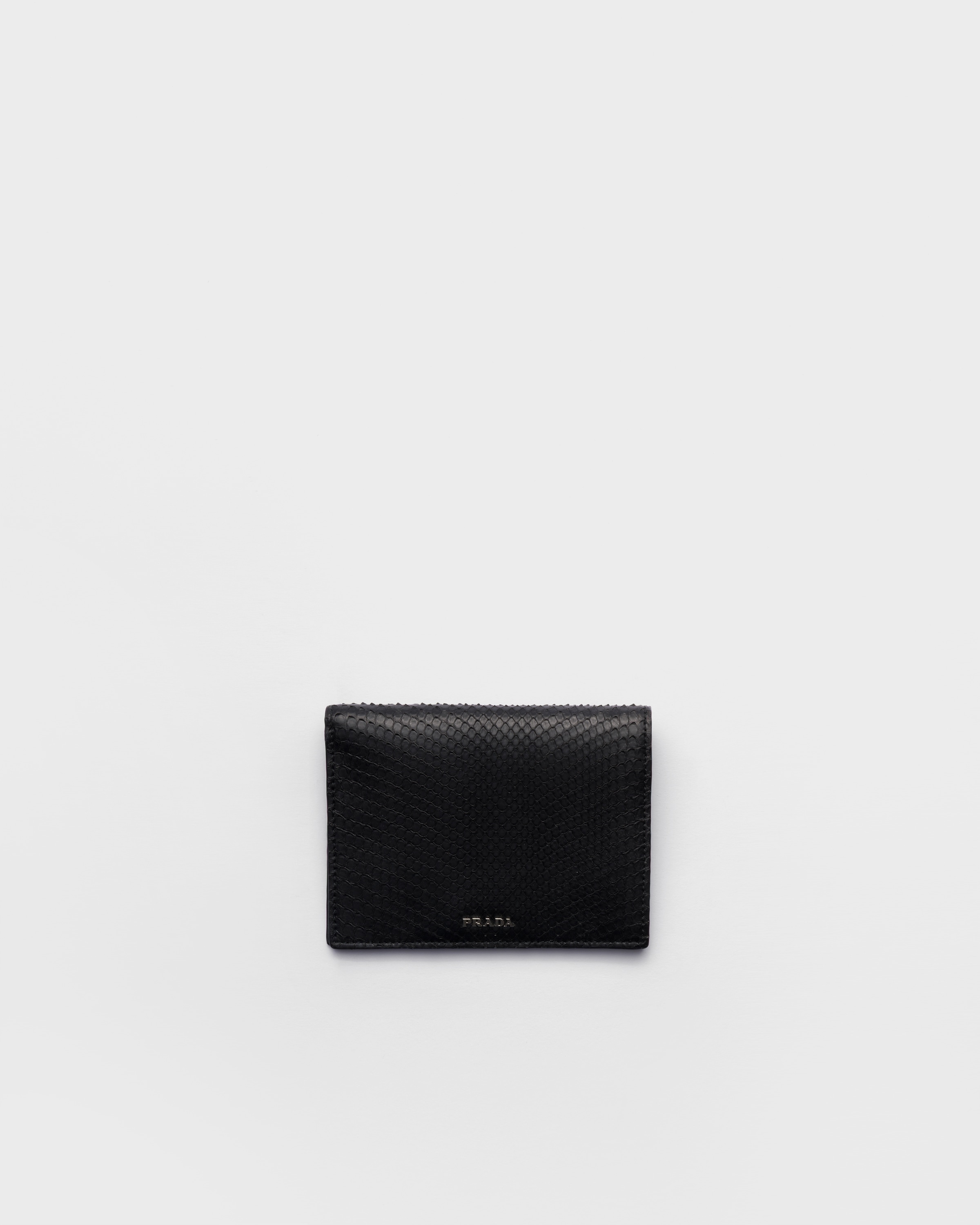 ブラック パイソンレザー財布 | PRADA - 日本