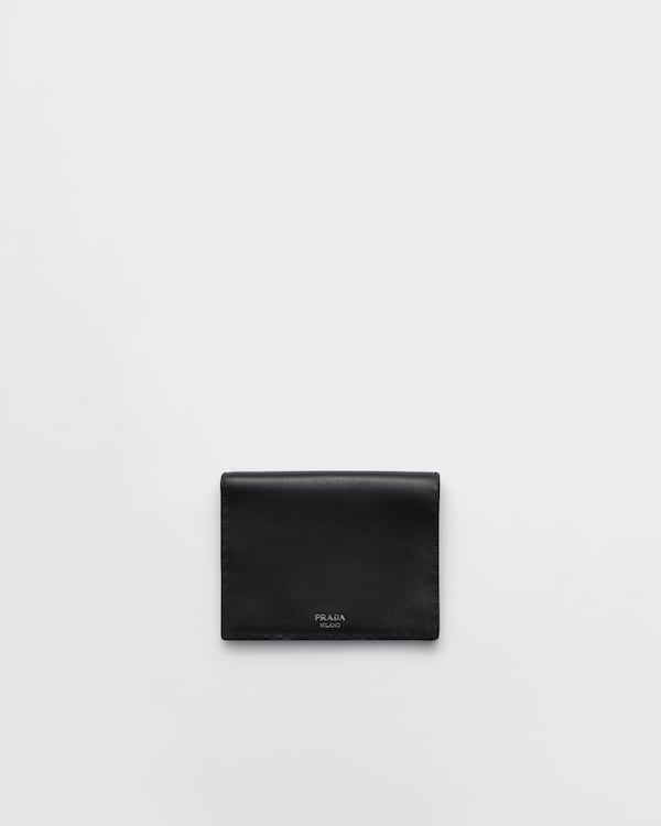アンティーク加工レザー 財布 - ブラック アンティーク加工レザー 財布 - ブラック