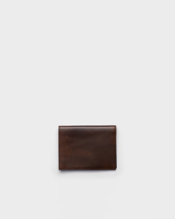 Antiqued leather wallet - Cocoa Brown Antiqued leather wallet - Cocoa Brown