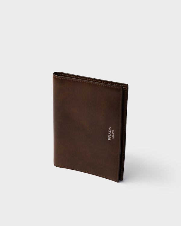 Antiqued leather wallet - Cocoa Brown Antiqued leather wallet - Cocoa Brown