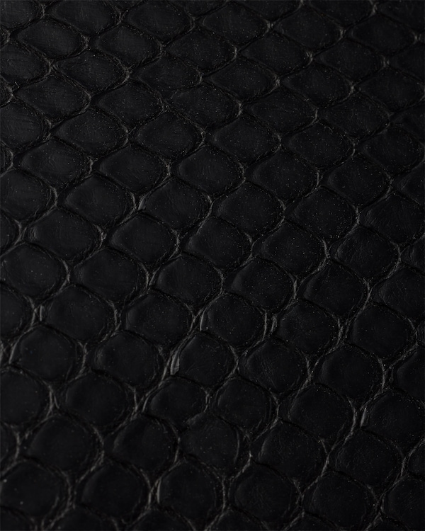 Python leather wallet - Black Python leather wallet - Black