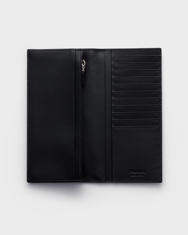 Python leather wallet - Black Python leather wallet - Black