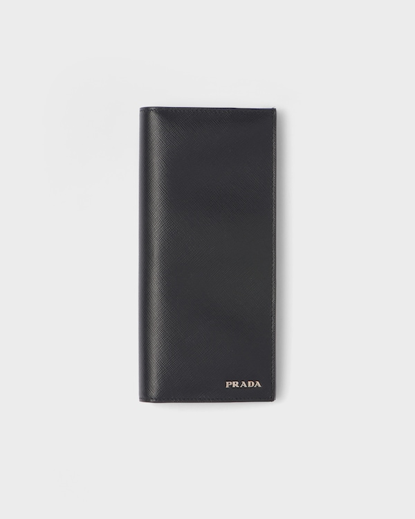 Saffiano Leather Wallet - Black/Baltic Blue Saffiano Leather Wallet - Black/Baltic Blue