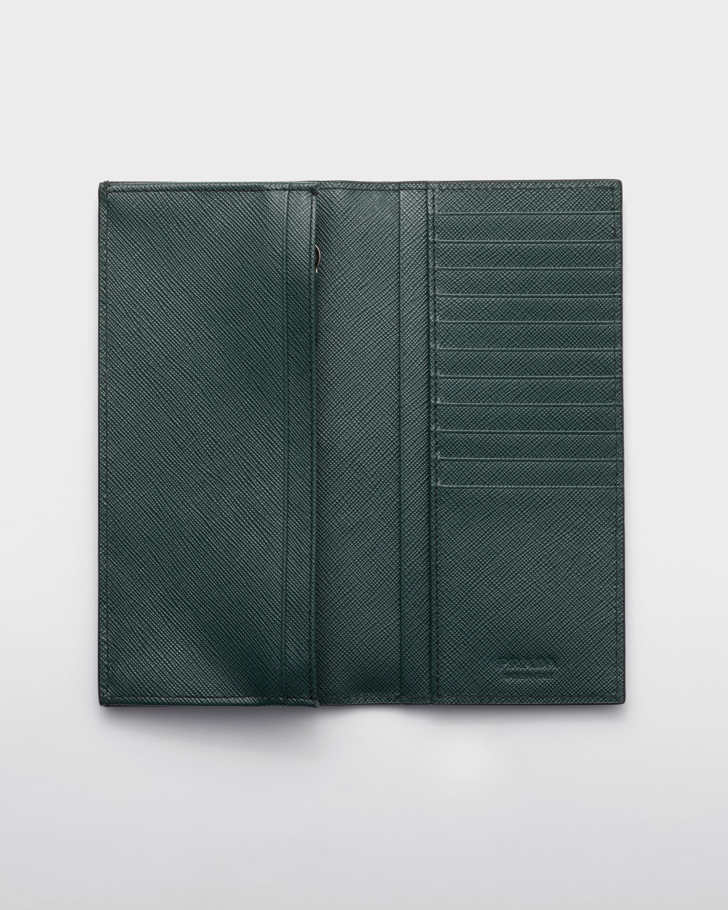 ダークグリーン サフィアーノレザー財布 | PRADA