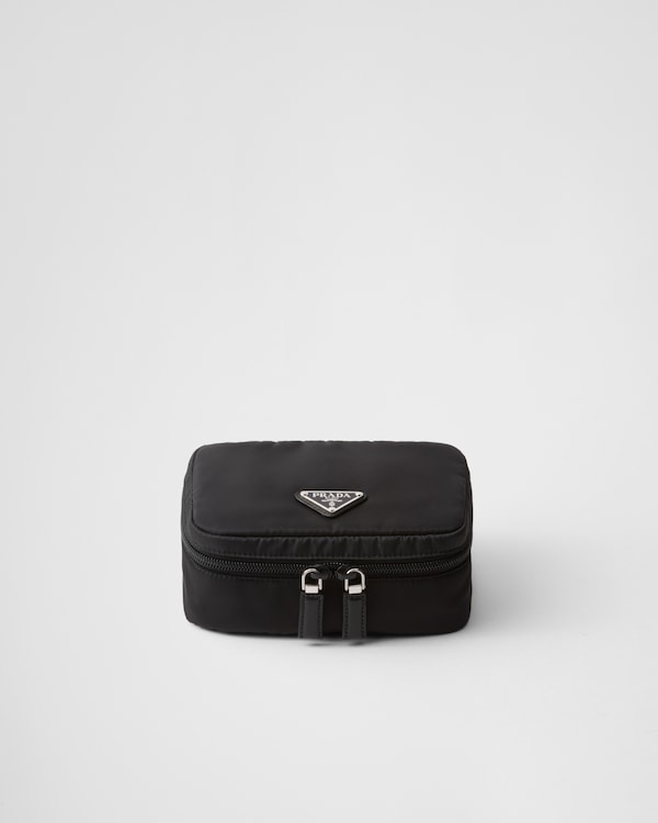 ブラック スモール Re-Nylon ファスナーポーチ | PRADA
