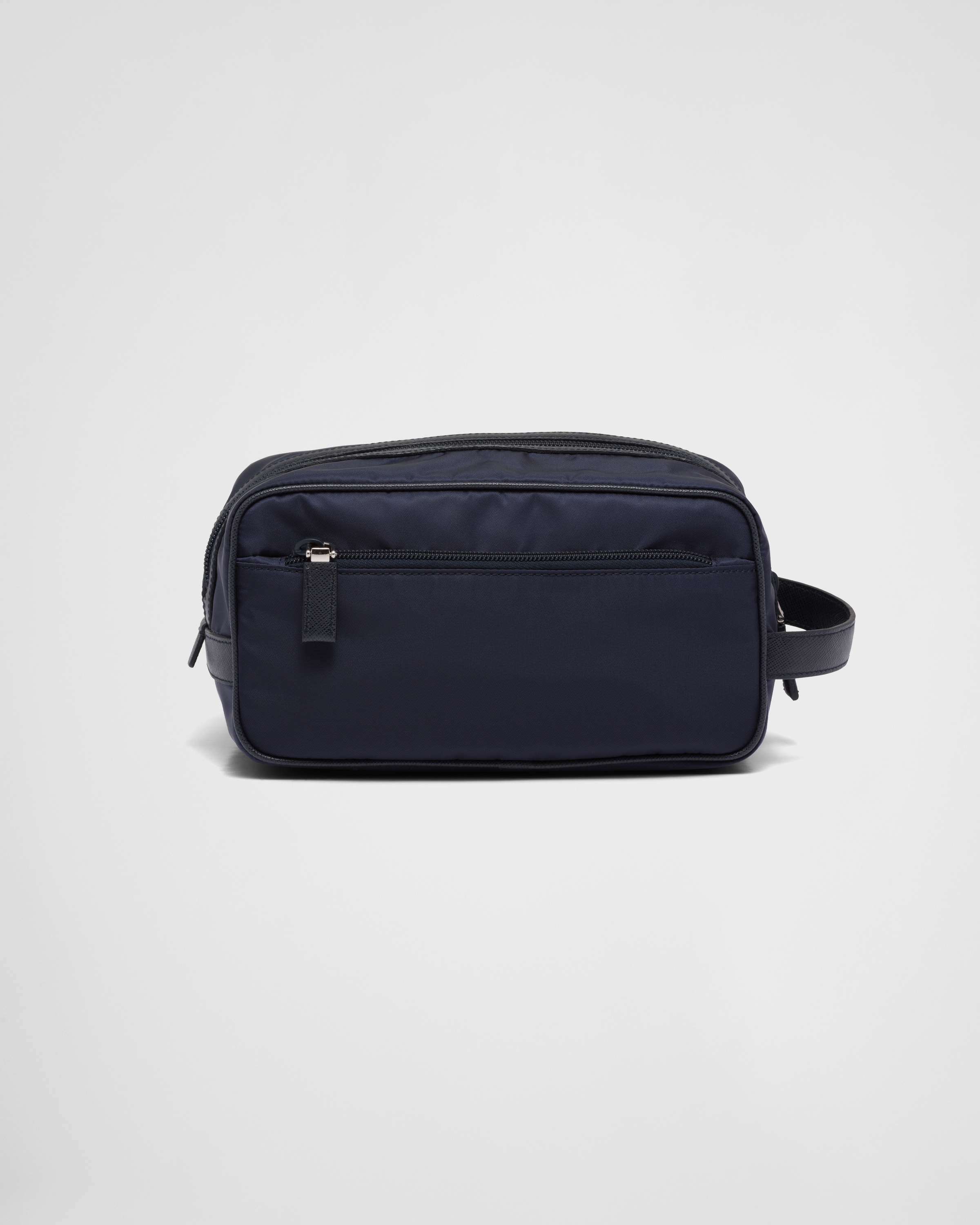 ☆送料関税込☆PRADA Re Nylon サフィアーノ トラベルポーチ☆ Black Re-Nylon and Saffiano leather travel pouch | PRADA