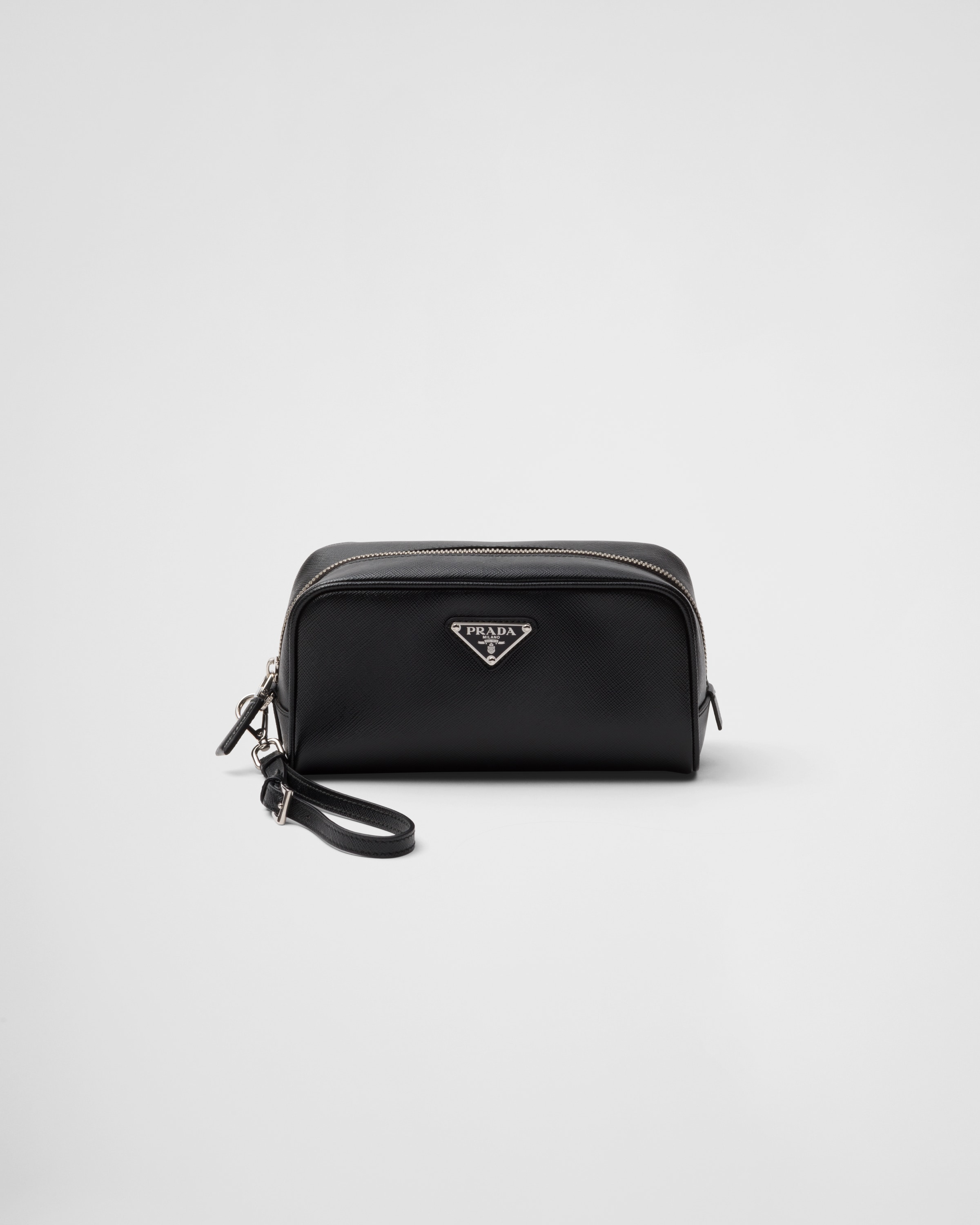 Black Saffiano leather pouch | PRADA