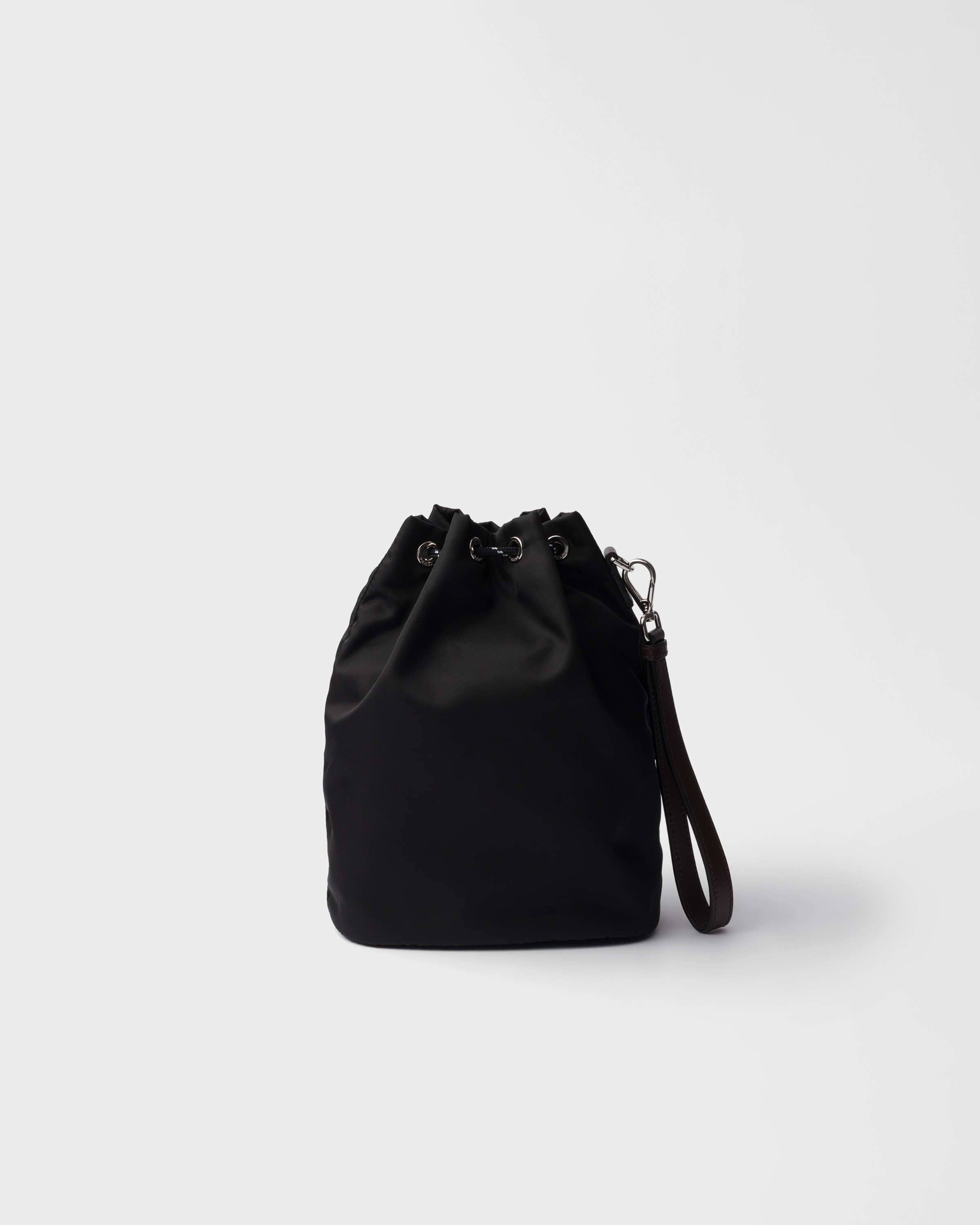 ブラック プラダ スピードロック Re-nylon Xレザー ポーチ | PRADA