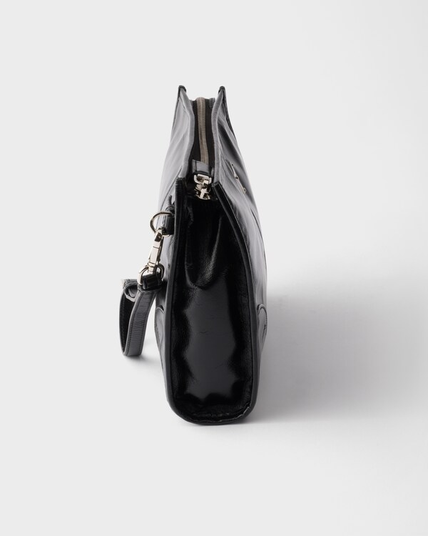 Leather pouch - Black Leather pouch - Black