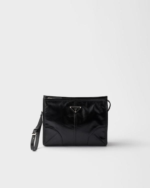 Leather pouch - Black Leather pouch - Black