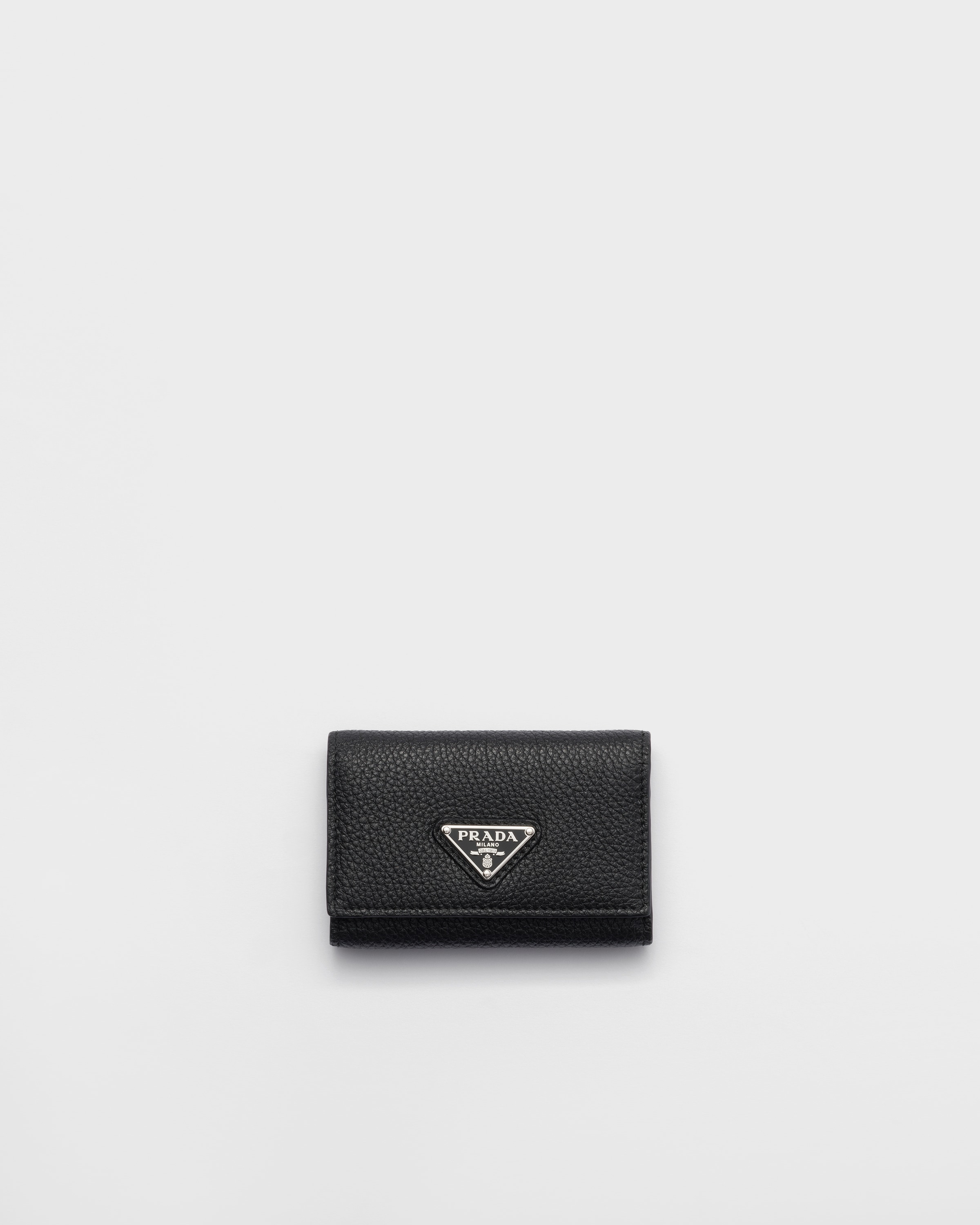 ブラック/ローデングリーン レザー キーケース | PRADA